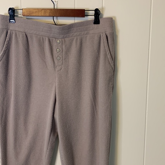 Koolaburra By UGG Cozy Tan Joggers Size Large - Picture 2 of 8